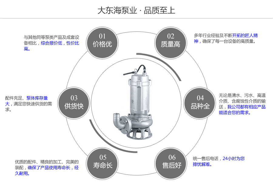 大東海泵業(yè)不銹鋼排污泵質(zhì)量保證圖